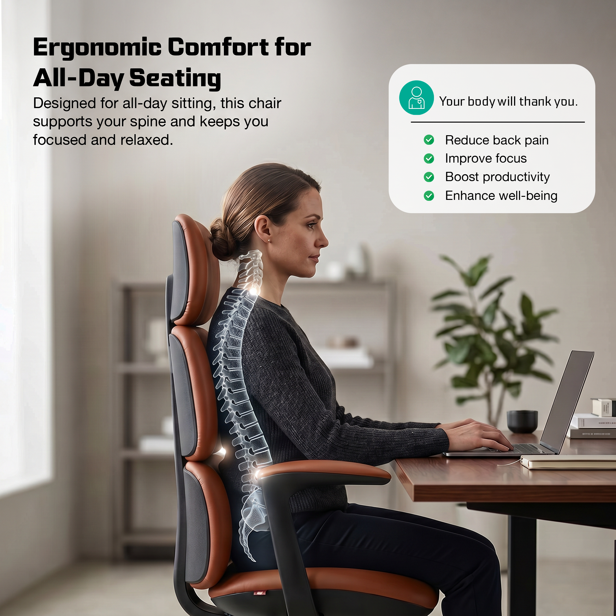 Drogo Cloud Ergonomic Office Chair for Work from Home