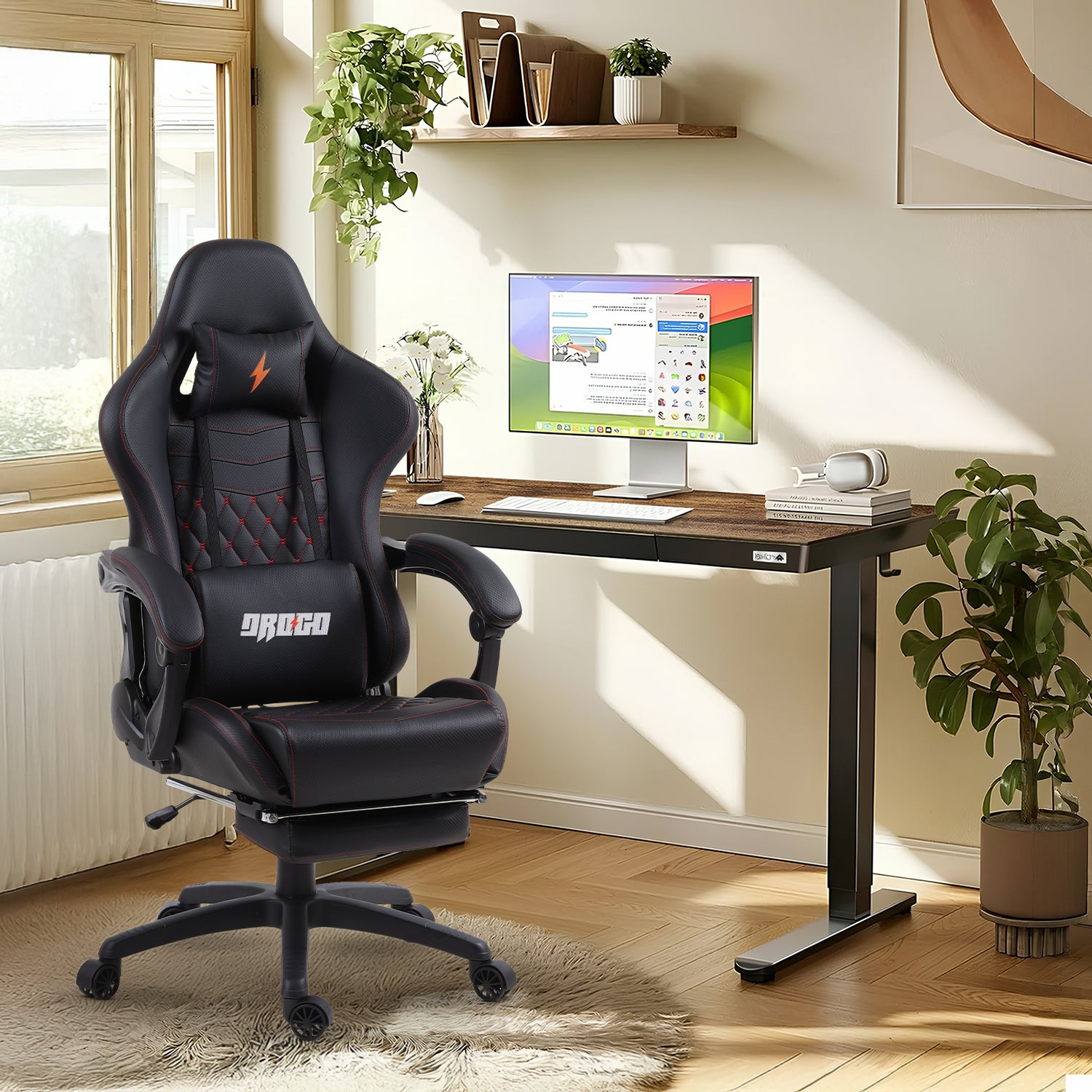 Drogo Emperor Gaming Chair + Artikel Pro Height Adjustable Desk – Work & Play Productivity Bundle