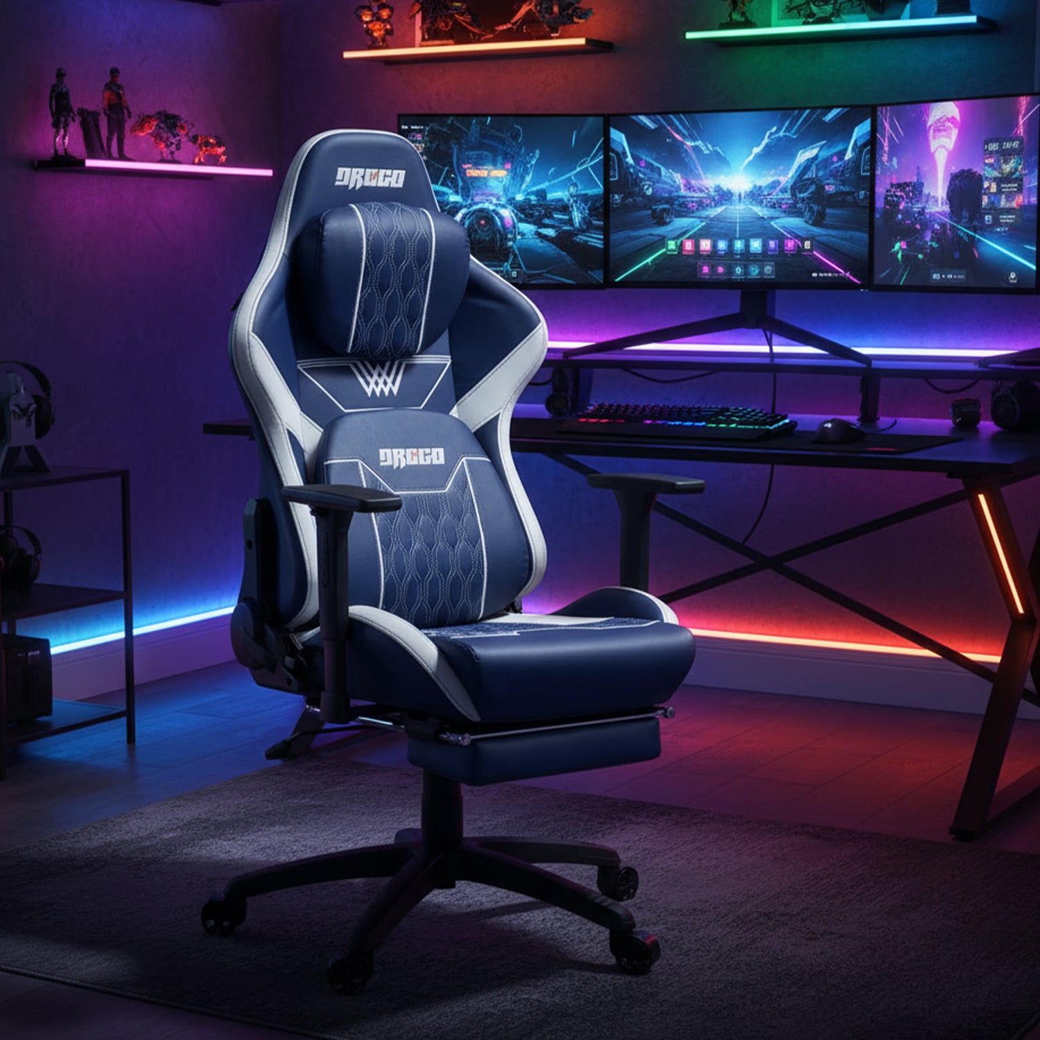 Drogo Matrix Series Multi-Purpose Ergonomic Gaming Chair with Adjustable Seat Height