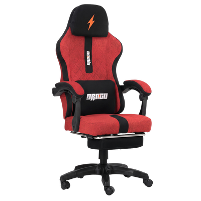 Drogo ComfortMax Ergonomic Video Game Chair with Breathable Fabric, Adjustable Neck