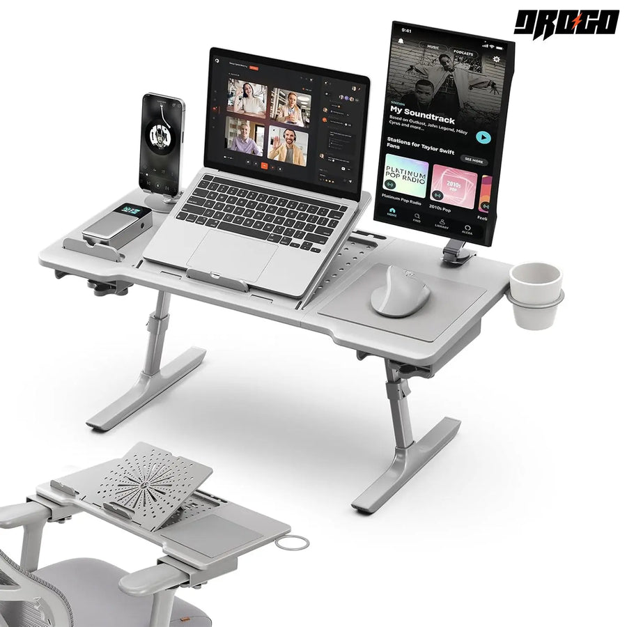 Drogo Laptop Bed Tray Desk, Designed Exclusively for Posture Series Chairs Drogo India