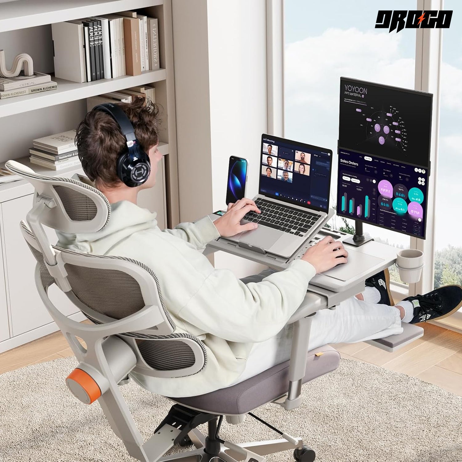 Drogo Laptop Bed Tray Desk, Designed Exclusively for Posture Series Chairs