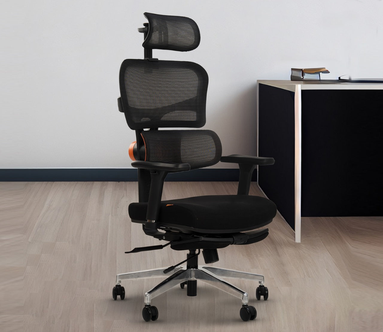 Drogo Premium Ergonomic Office Chair for Work from Home, High Back Computer Chair with Unique Adaptive Lumbar Support & Headrest, 4D Armrest & Recline