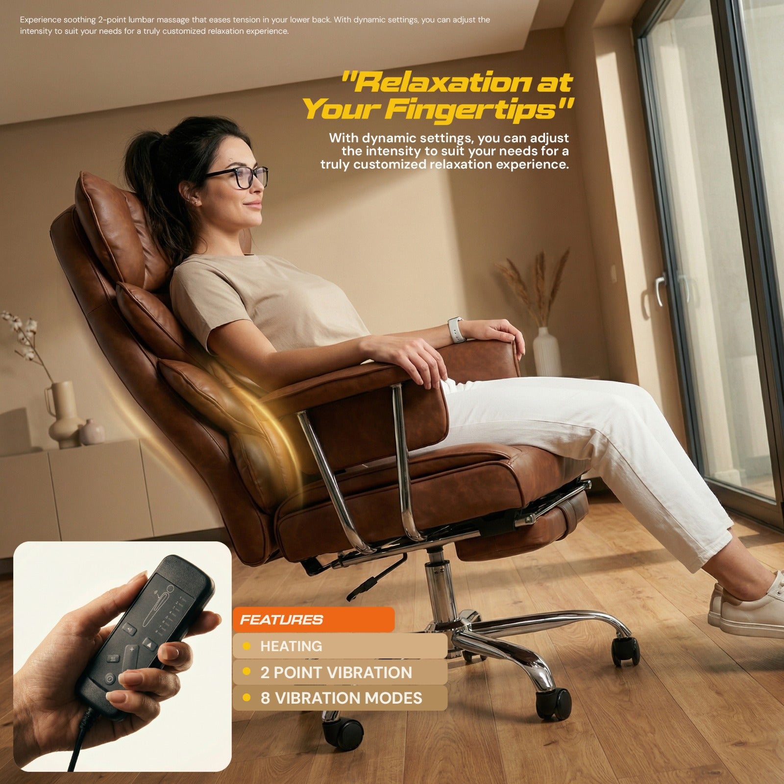 Drogo Monarch X Executive Massage Office Chair with Heat Therapy