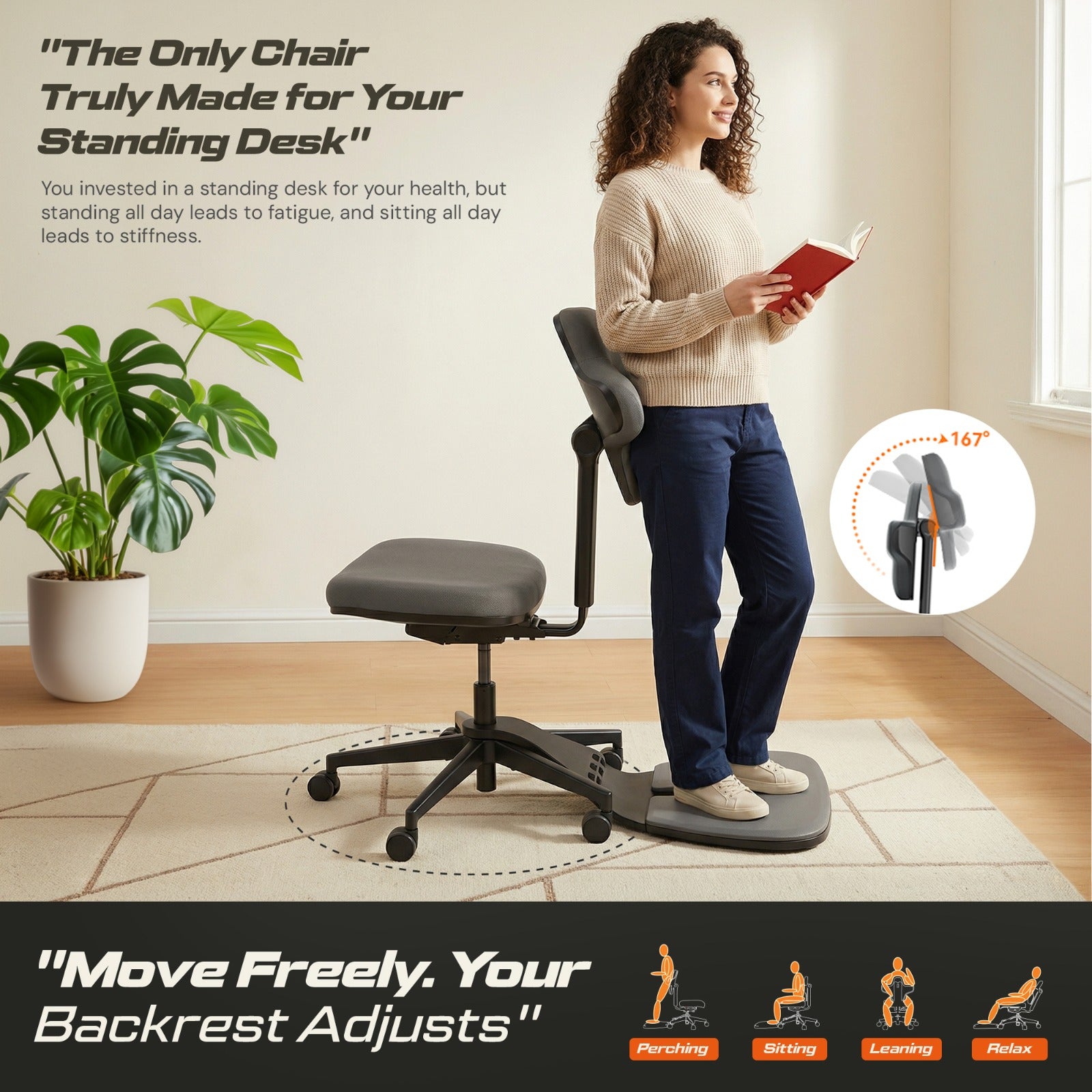 Drogo Stance Ergonomic Standing Mat Chair