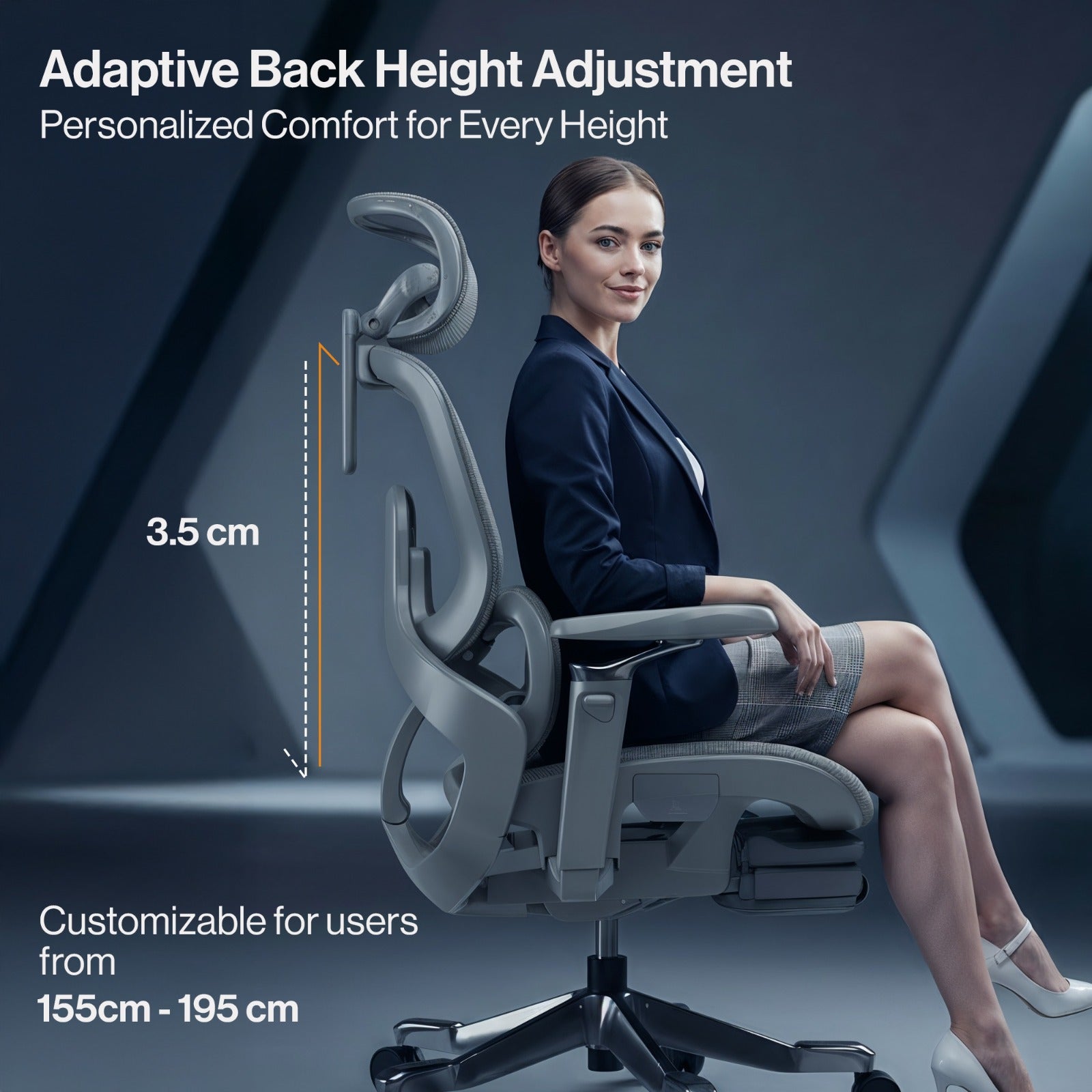 Drogo Flow 360 Ergonomic Office Chair With Patented Flow Technology & Cable Mechanism