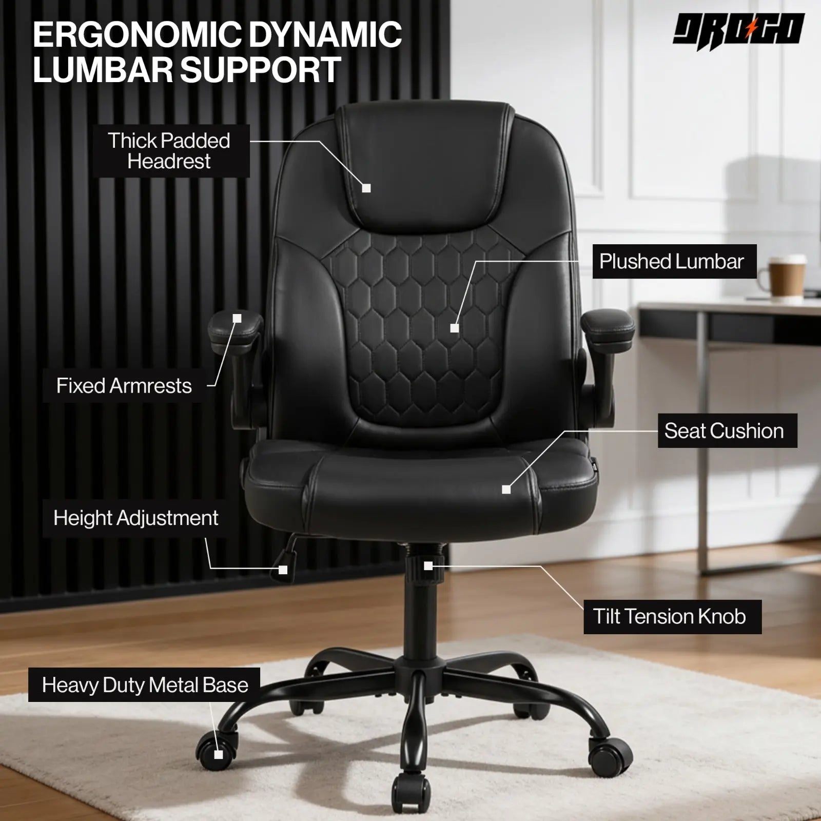 Drogo Aurum Ergonomic Executive Office Chair Drogo India
