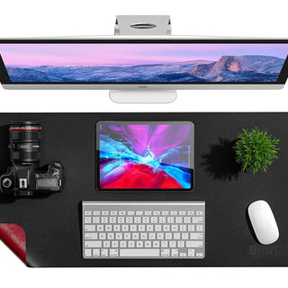 Drogo Dual-Sided Vegan Leather Mouse Pad Desk Mat for Office/Gaming (60x35cm) Galaxy Incorporation